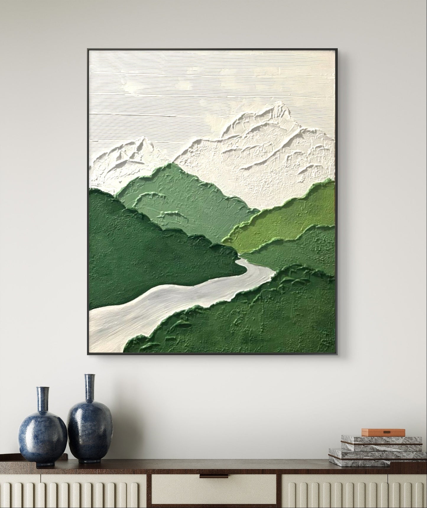 Mountains Valley Texture Art