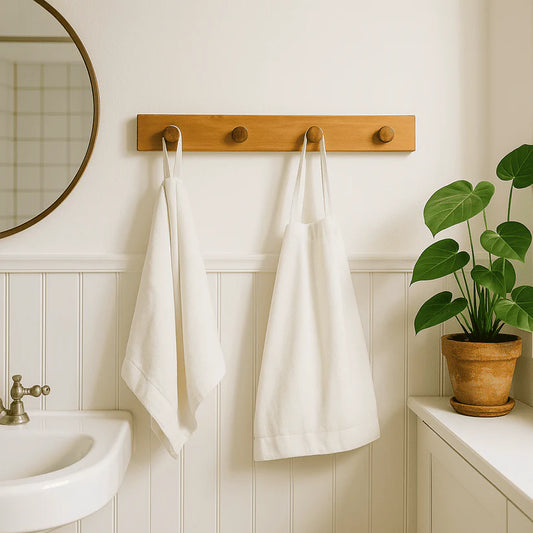 Teak & Sheesham Wall Hook Rack