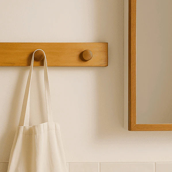 Teak & Sheesham Wall Hook Rack