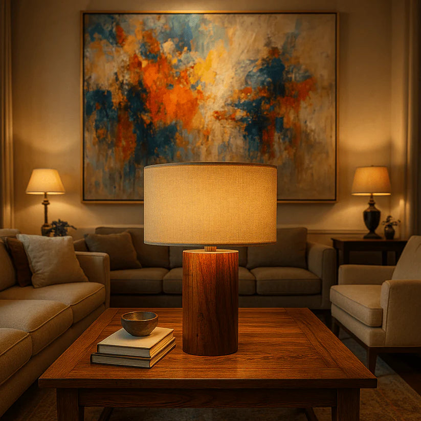 Rosewood Table Lamp
