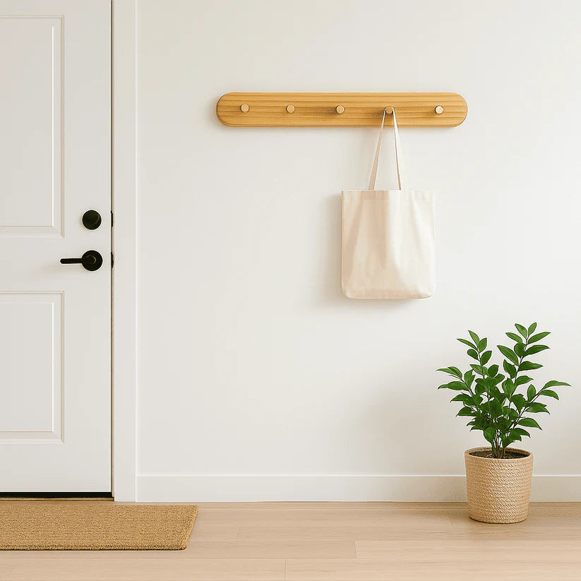 Pine Wall Hook Rack