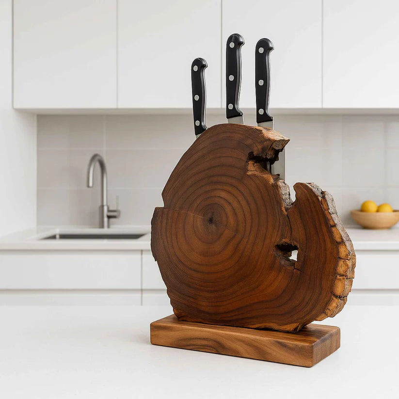 Live Edge Magnetic Knife Block