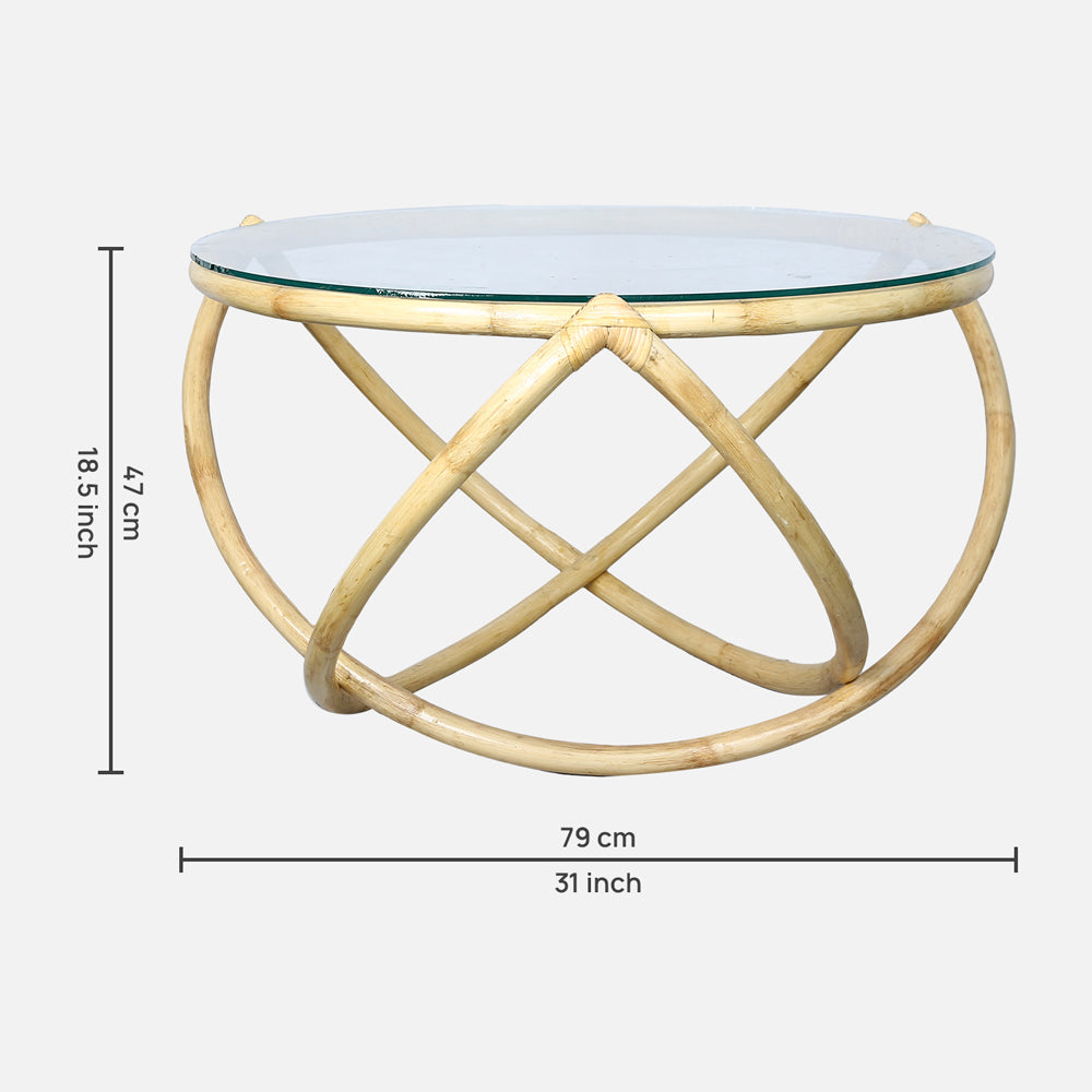 Coastal Rattan Coffee Table