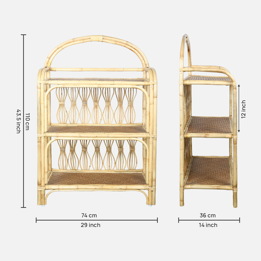 Oasis Cane Shelf Unit