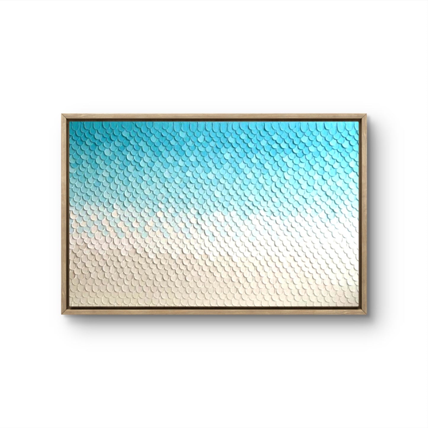 Ombre Effect Textured Art - Aqua