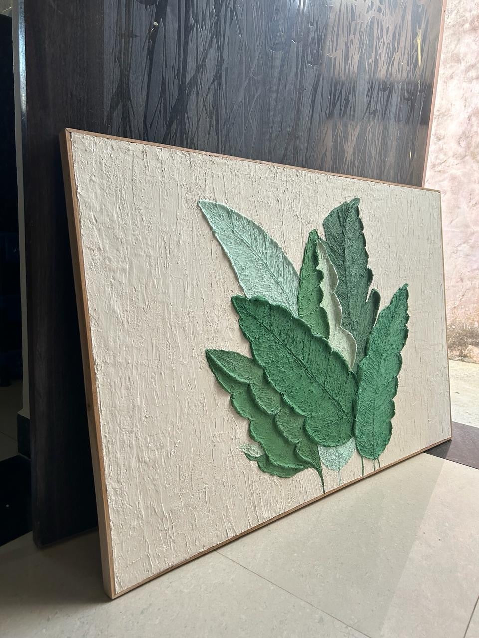 Leaf Texture Art (24*36 Inches)