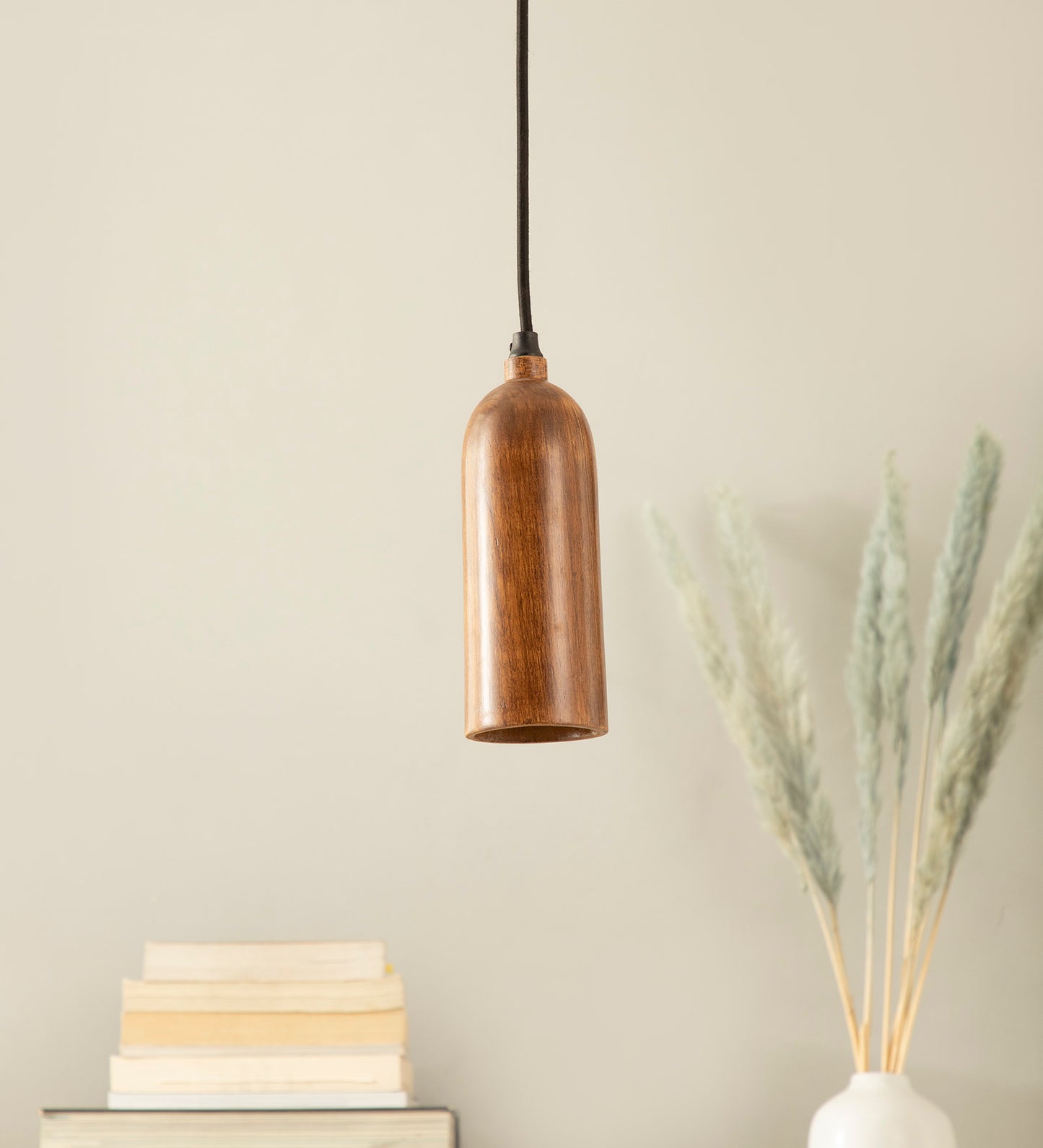 Cedar Teak Wood Pendant Light