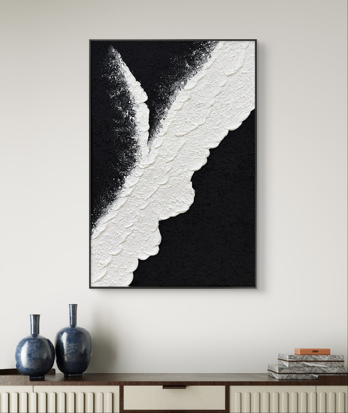Black White Minimalist Art