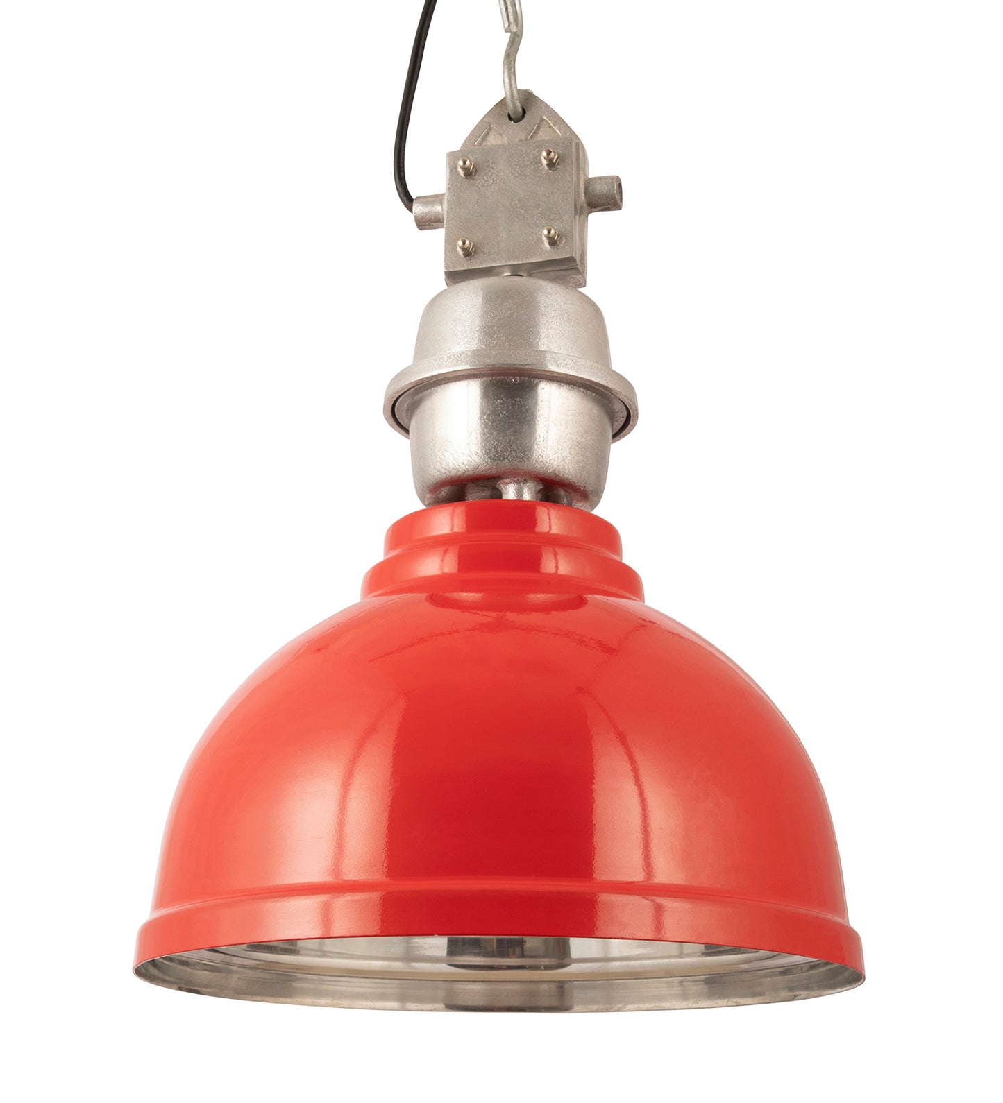 Ceramic Red Industrial Pendant Light