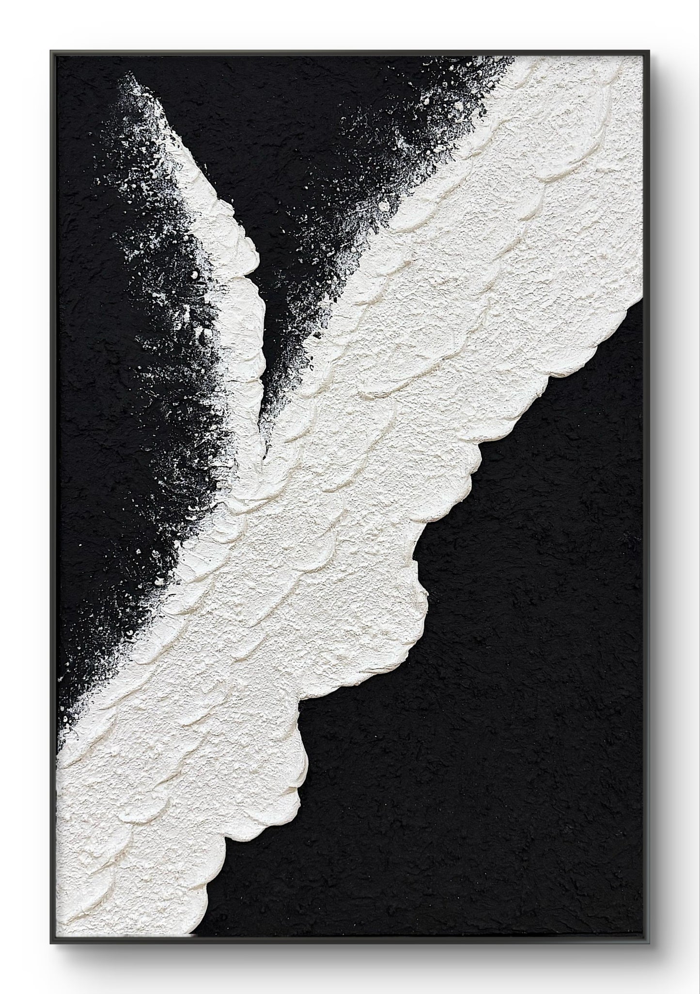 Black White Minimalist Art