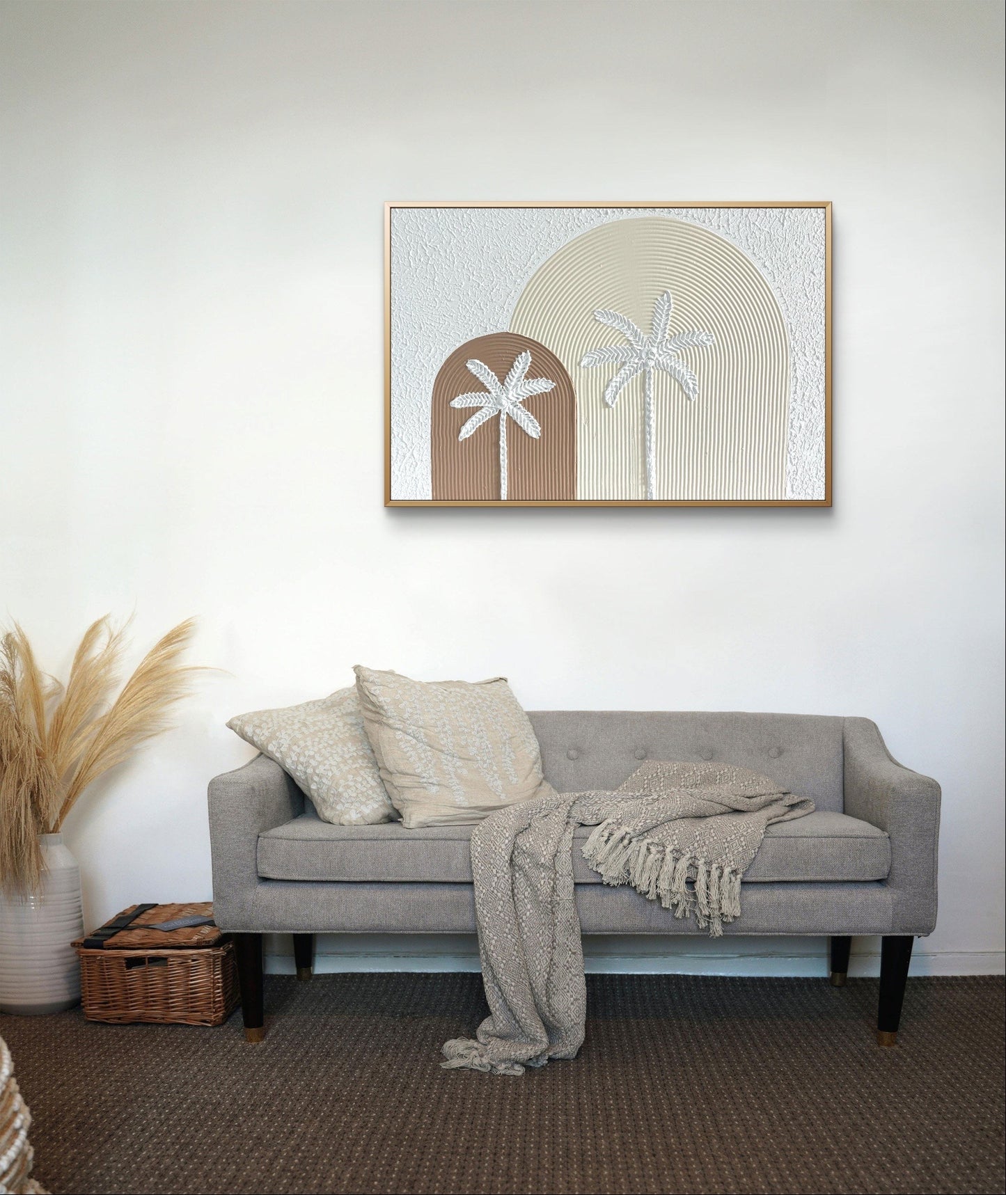 Palm Tree Texture Art - Pastel