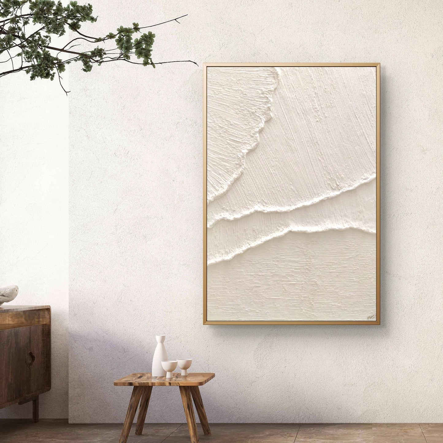 Plaster Art Minimalist Textured Painting