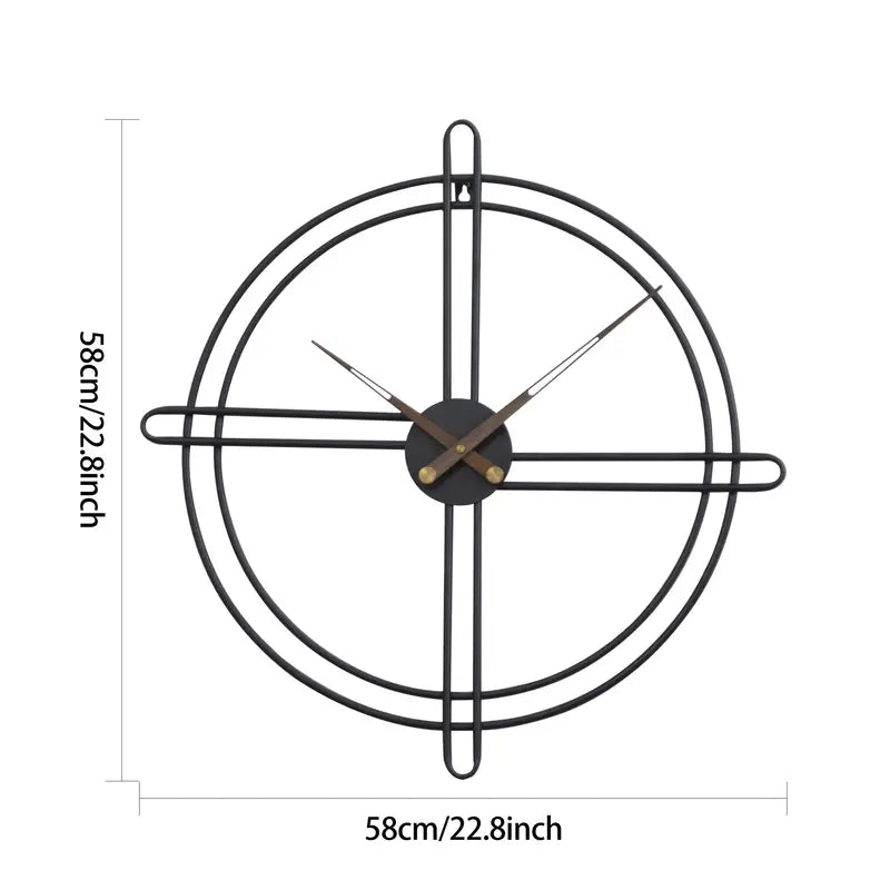 Four Quadrant Round Wall Clock