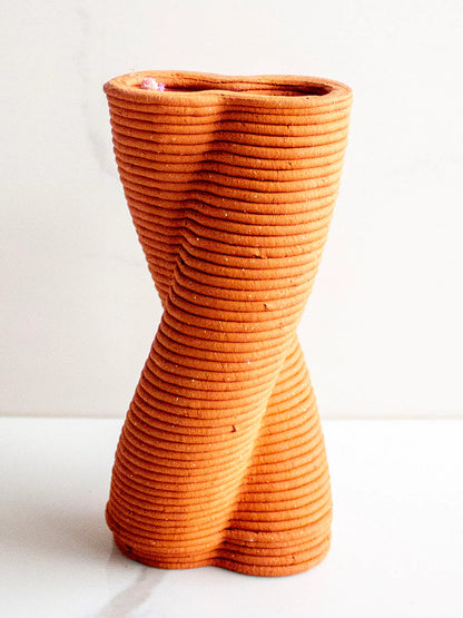 Terracotta Twisted Vase Vol 4