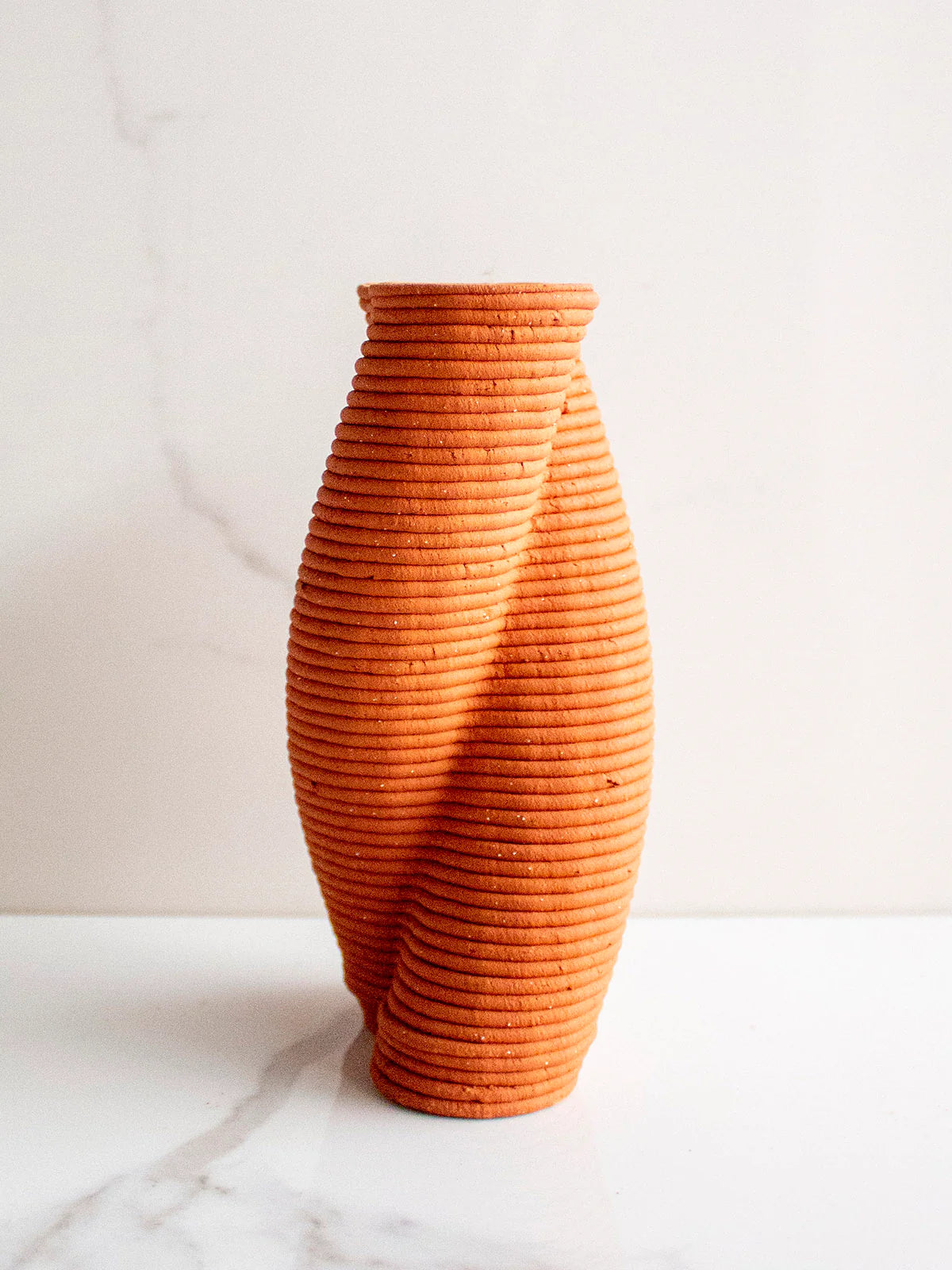 Terracotta Twisted Vase Vol 4