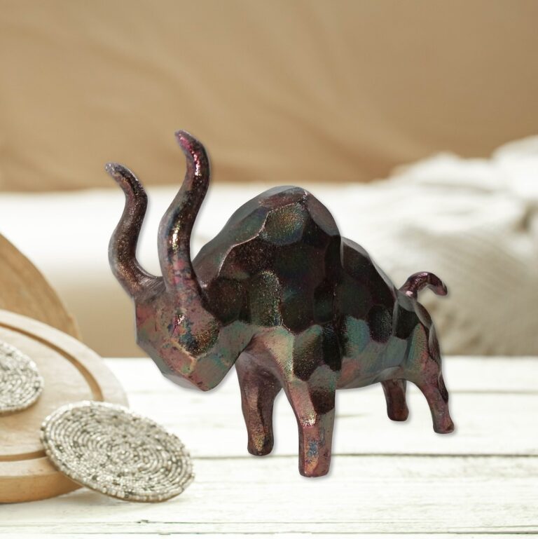 Copper Antique Aluminium Bull Sculpture