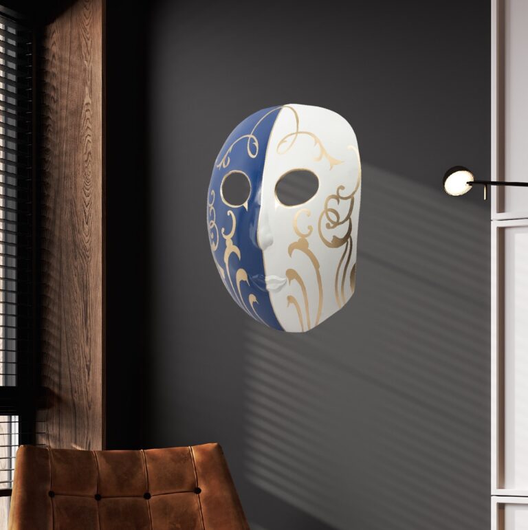 Elegance Duo Hand-Painted Metal Mask