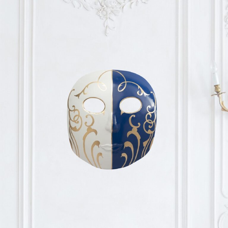 Elegance Duo Hand-Painted Metal Mask