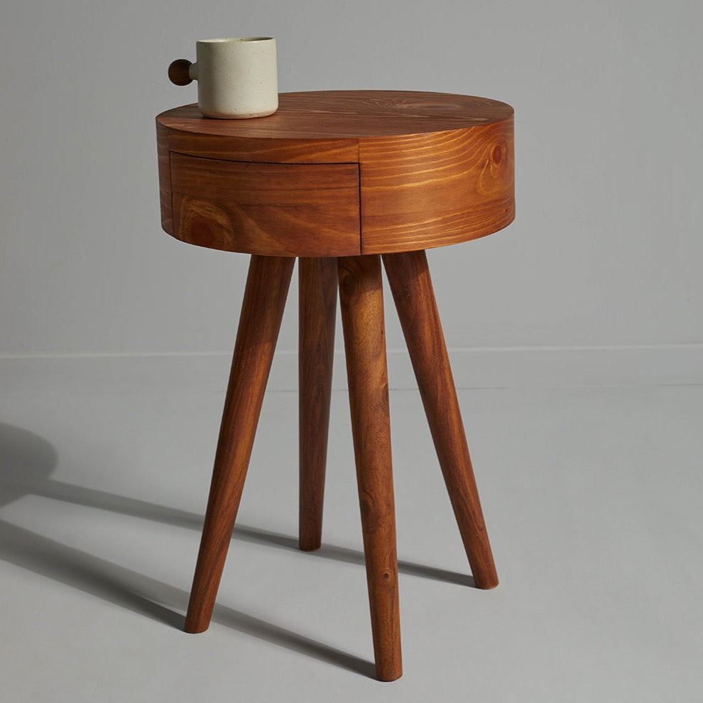 Cylinder End Table