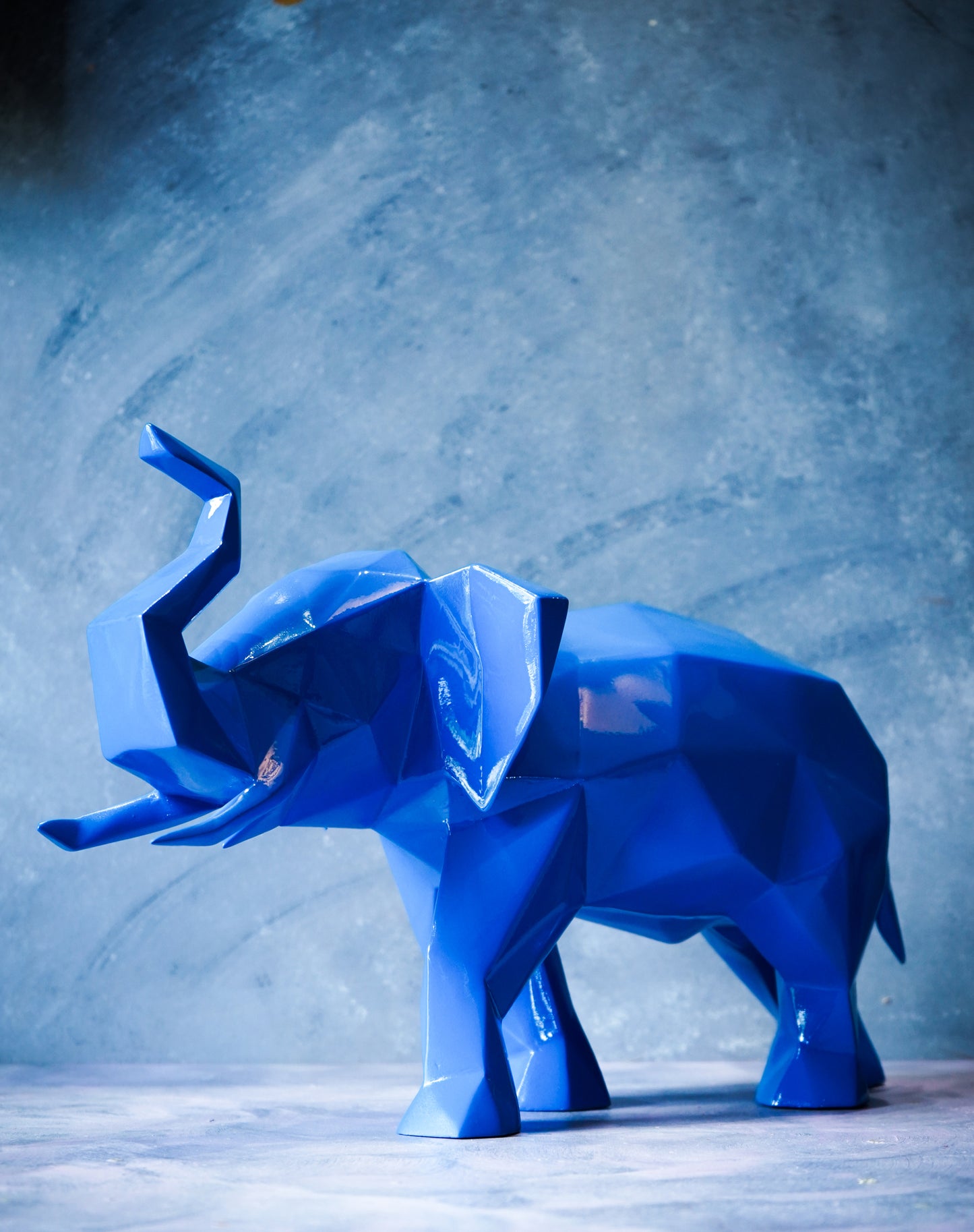Exquisite Elephant - Blue & Pink