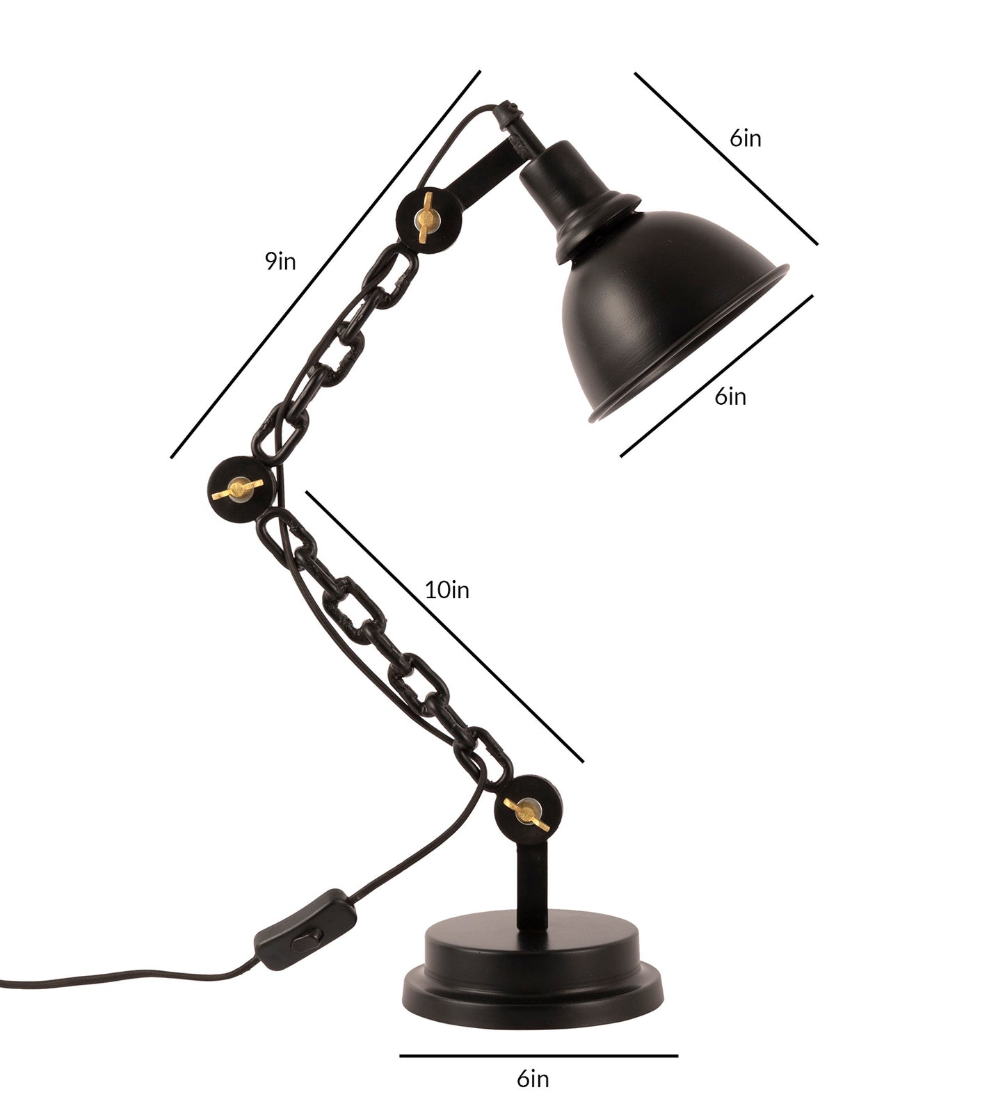 Handmade Chain Linkdesk Lamp