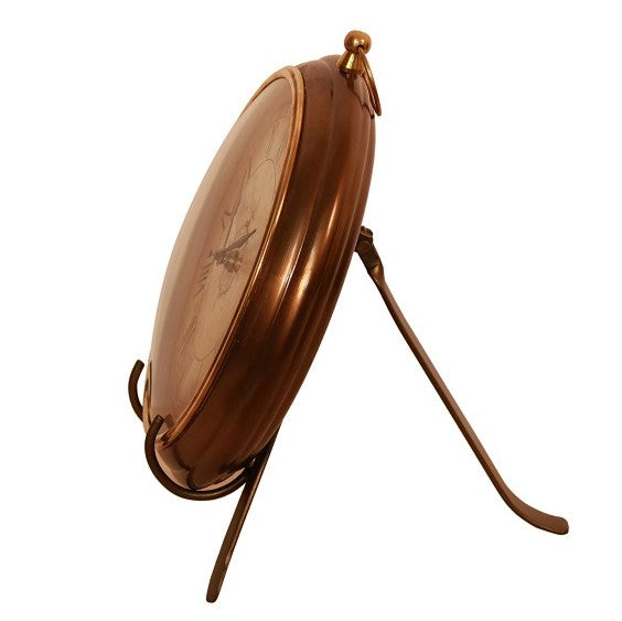 Brass Antique Tripod Table Clock