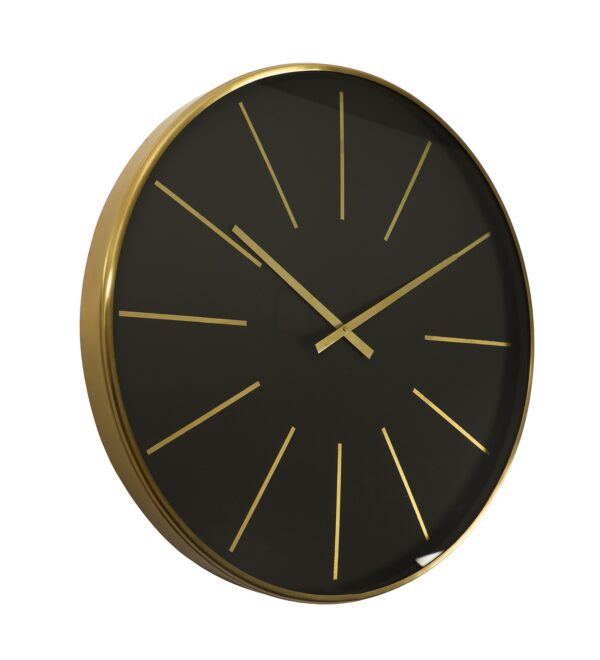 Golden Black Wall Clock