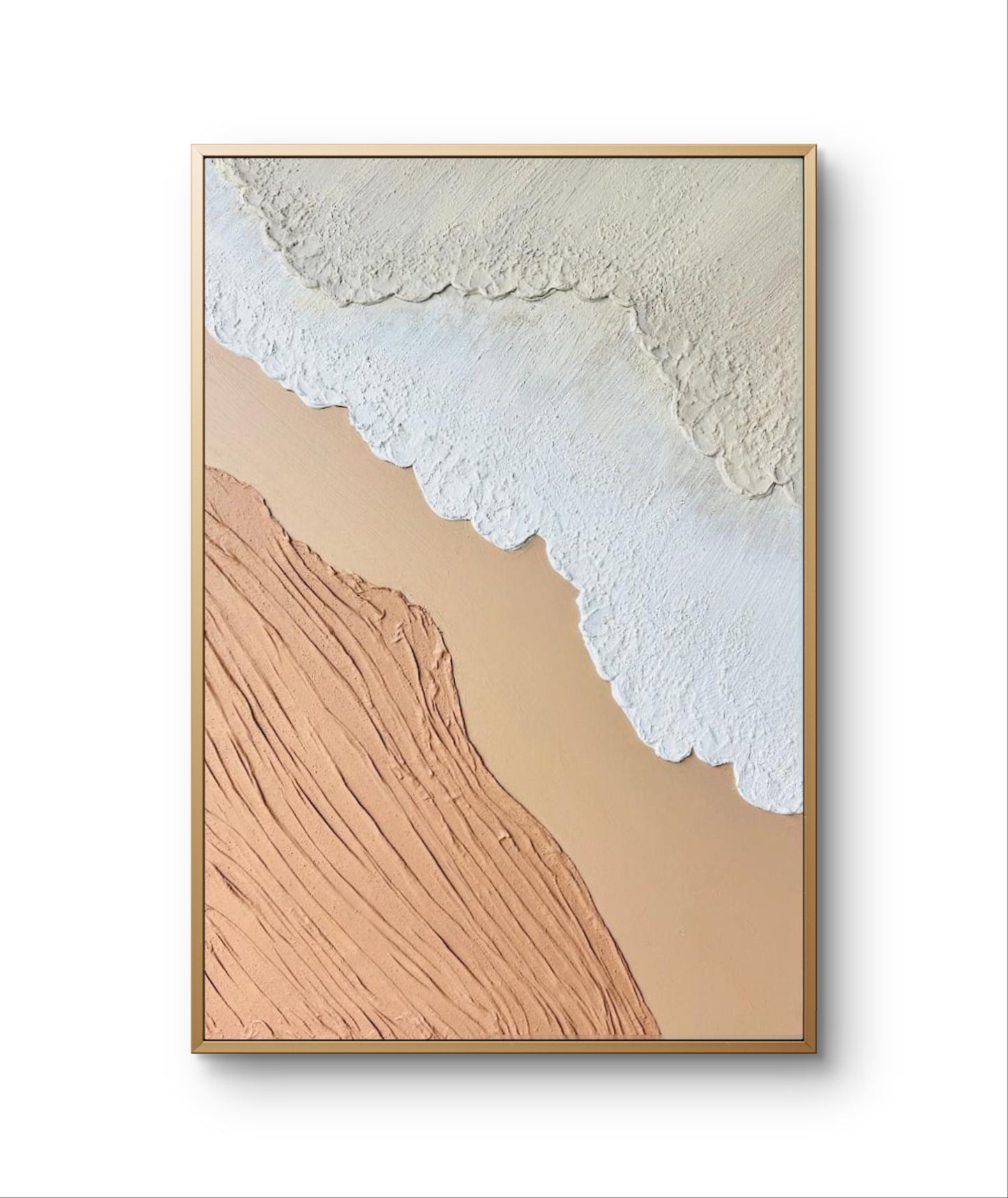 Mountain And Waves Texture Art