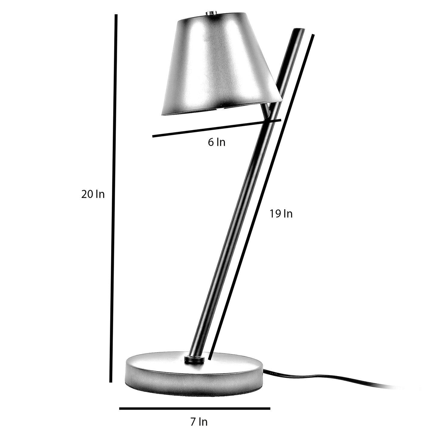 Hadley Black Table Lamp With Metal Base