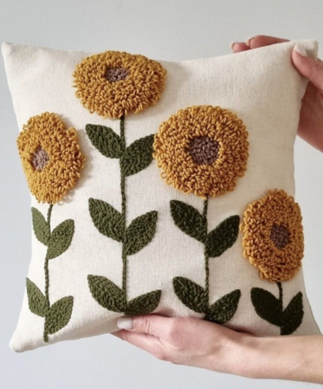 Punch Needle Cushion Cover