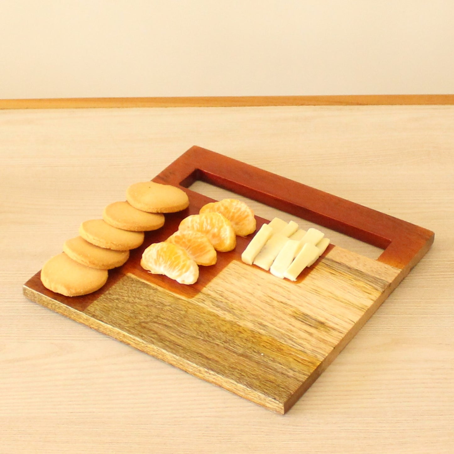 Staircase Mango Wood Cheese Platter