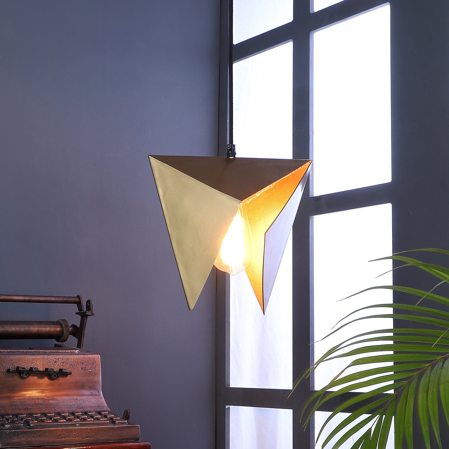 Atupa Gold Metal Hanging Light