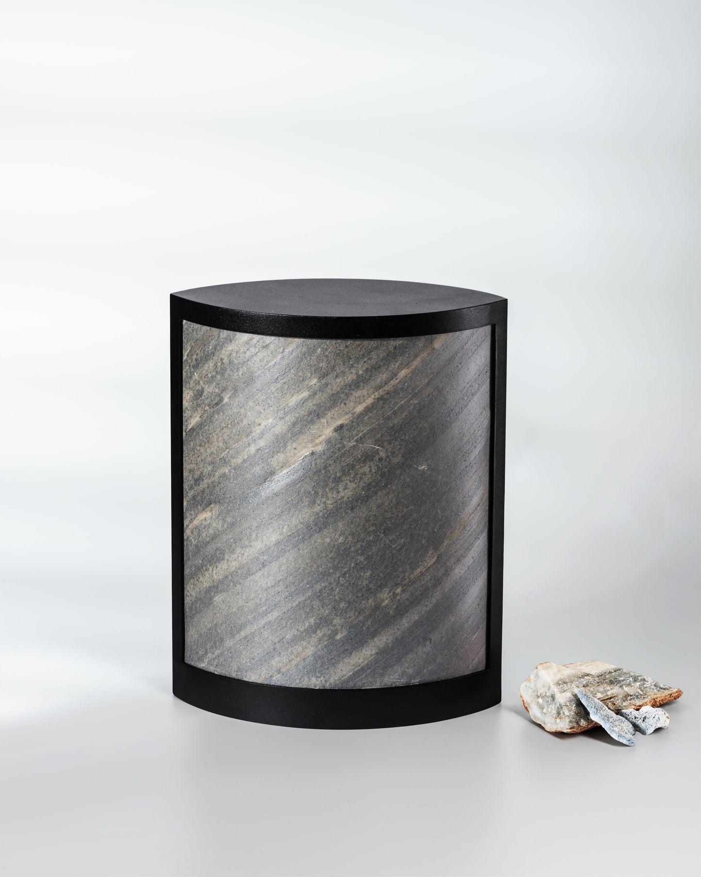 Iris Table Lamp - Ocean Black Stone