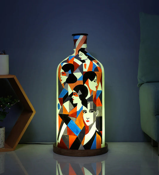 Classy Countenance Hand Painted Table Lamp