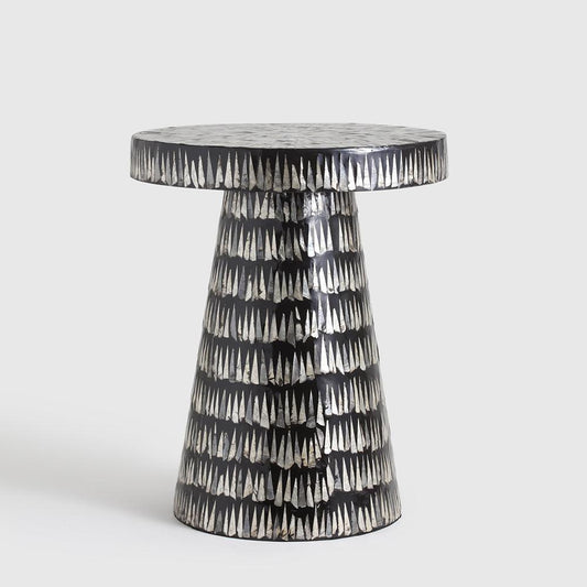 Lourdes Plywood Pearl Round Table