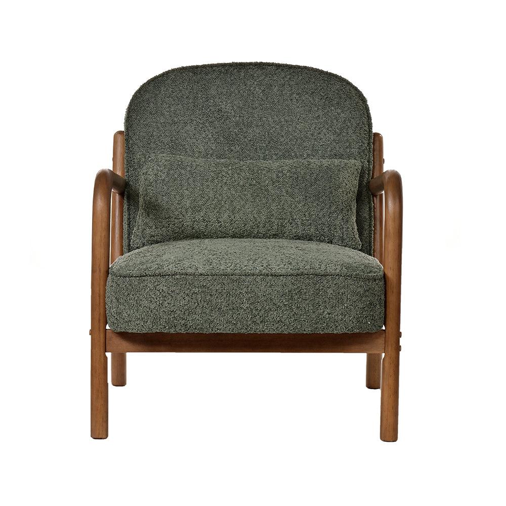 Dew Nostalgia Rubberwood Armchair- Cotton