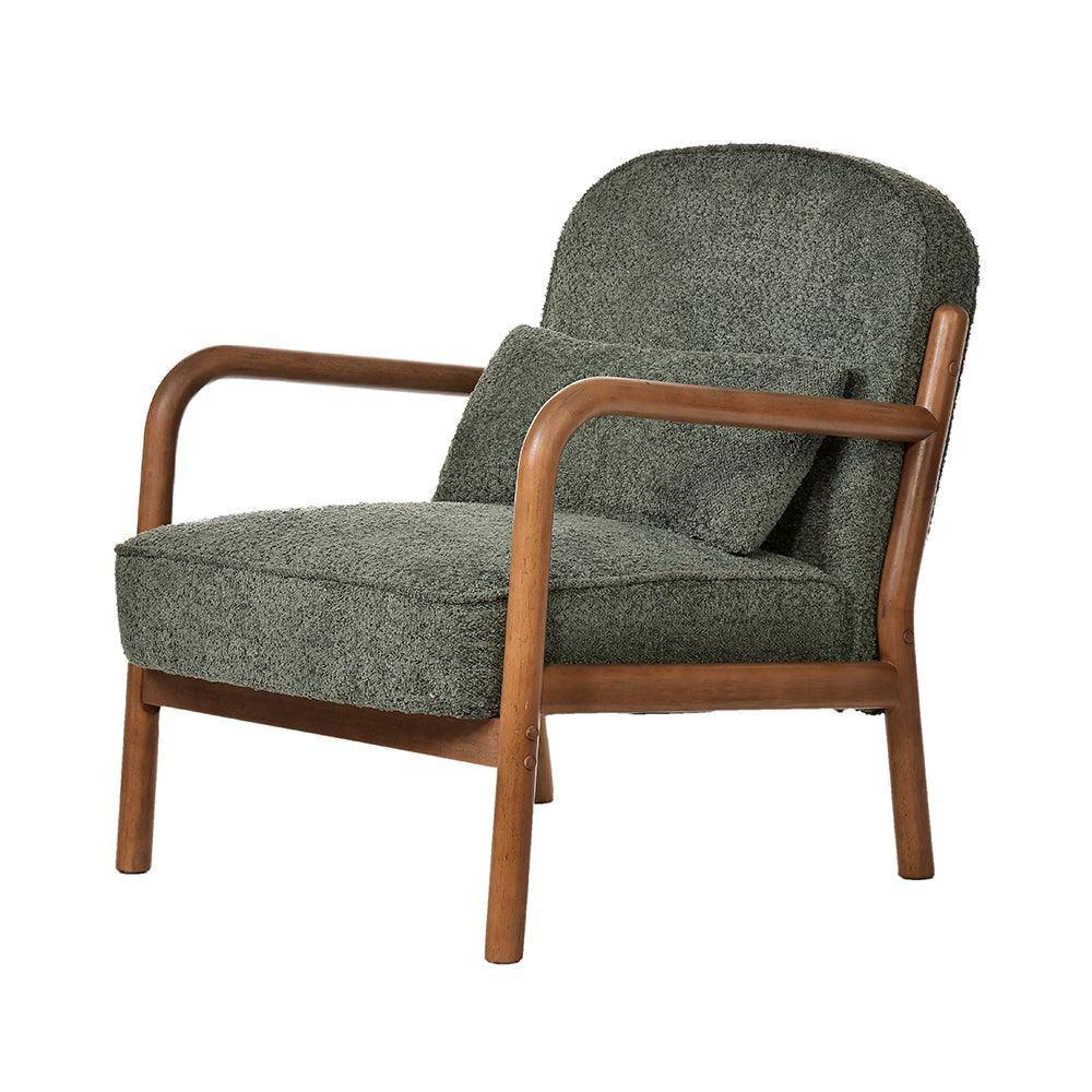 Dew Nostalgia Rubberwood Armchair- Cotton