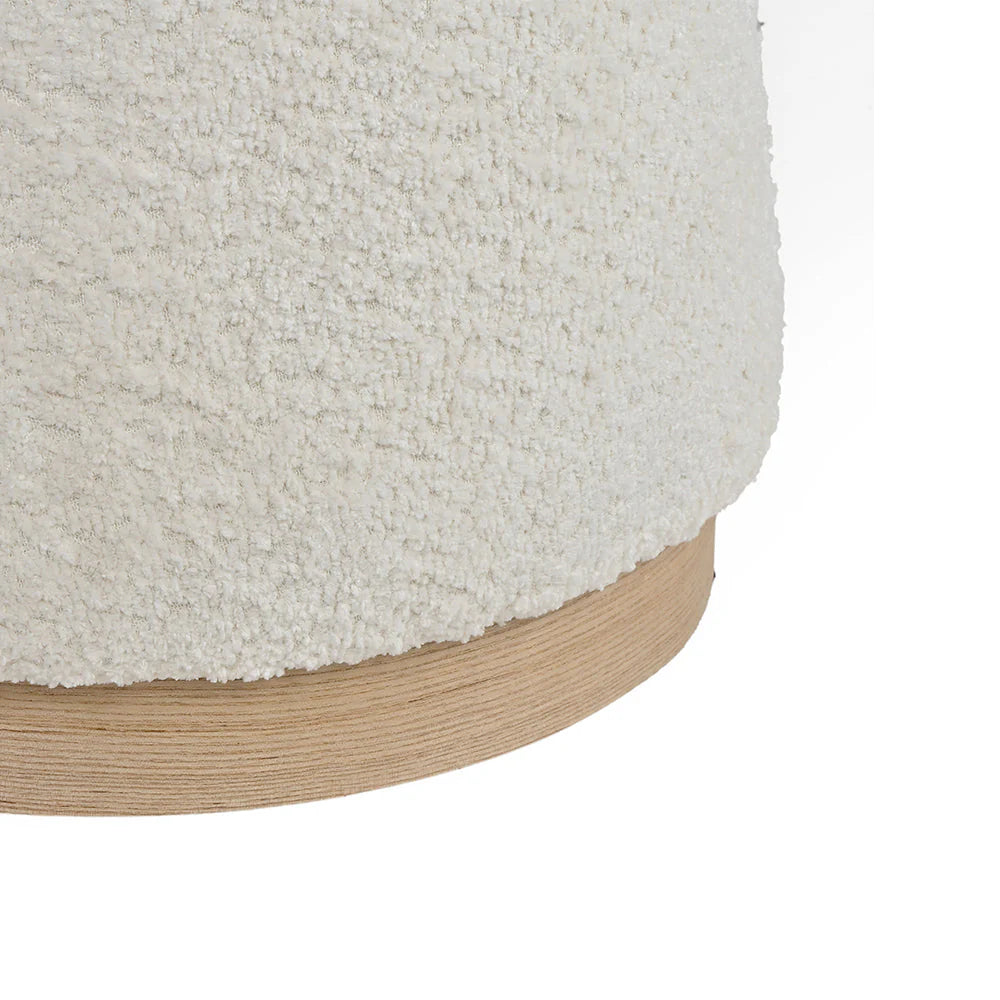 Bennie Joy Plywood Pouf- Cotton