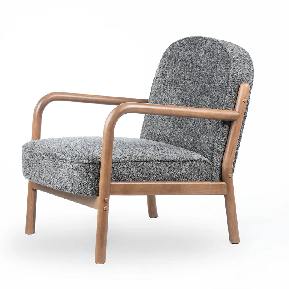 Dew Nostalgia Rubberwood Armchair- Cotton