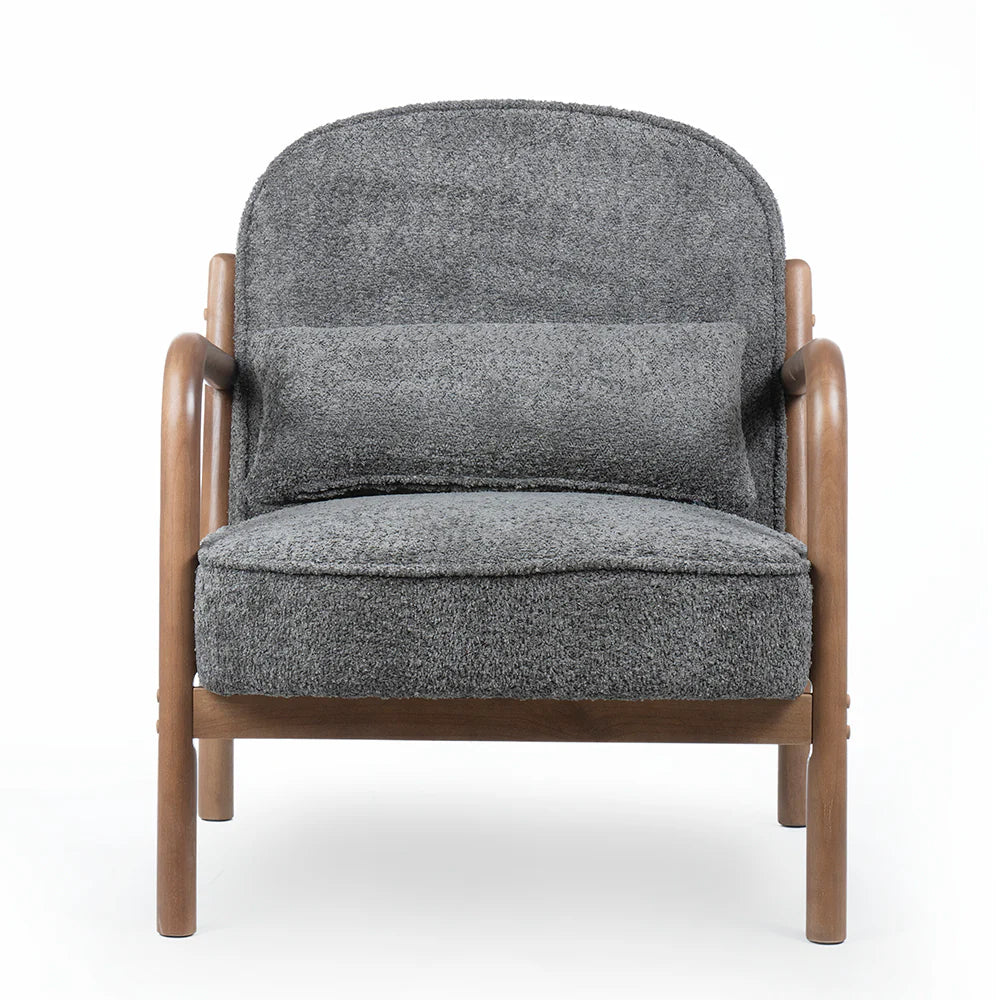 Dew Nostalgia Rubberwood Armchair- Cotton