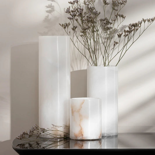Alablaster Marble Towers( Set of three pcs)