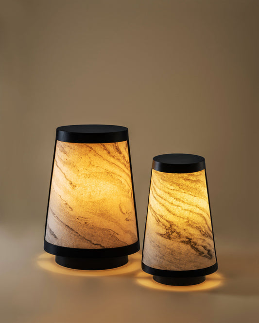 Nora Lamp - Zebra Marble