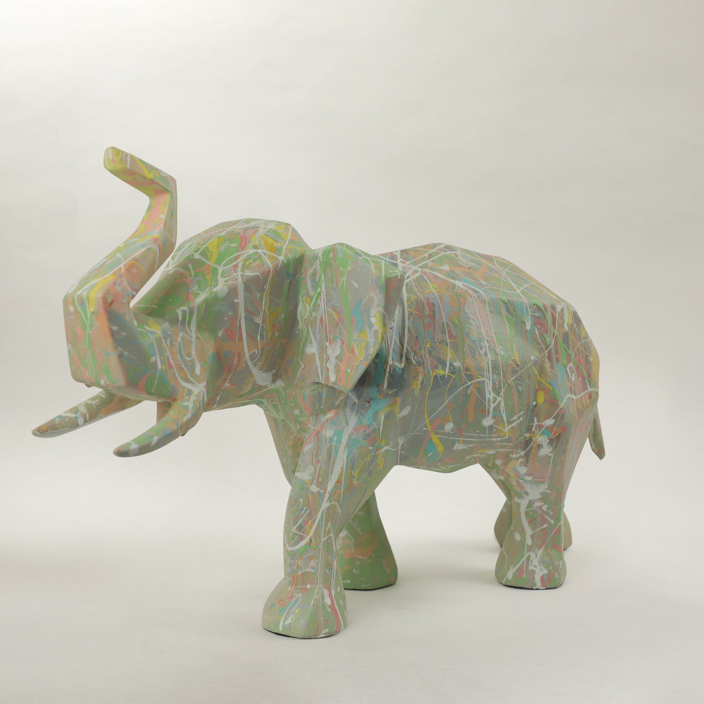 Hand-Painted Elephant