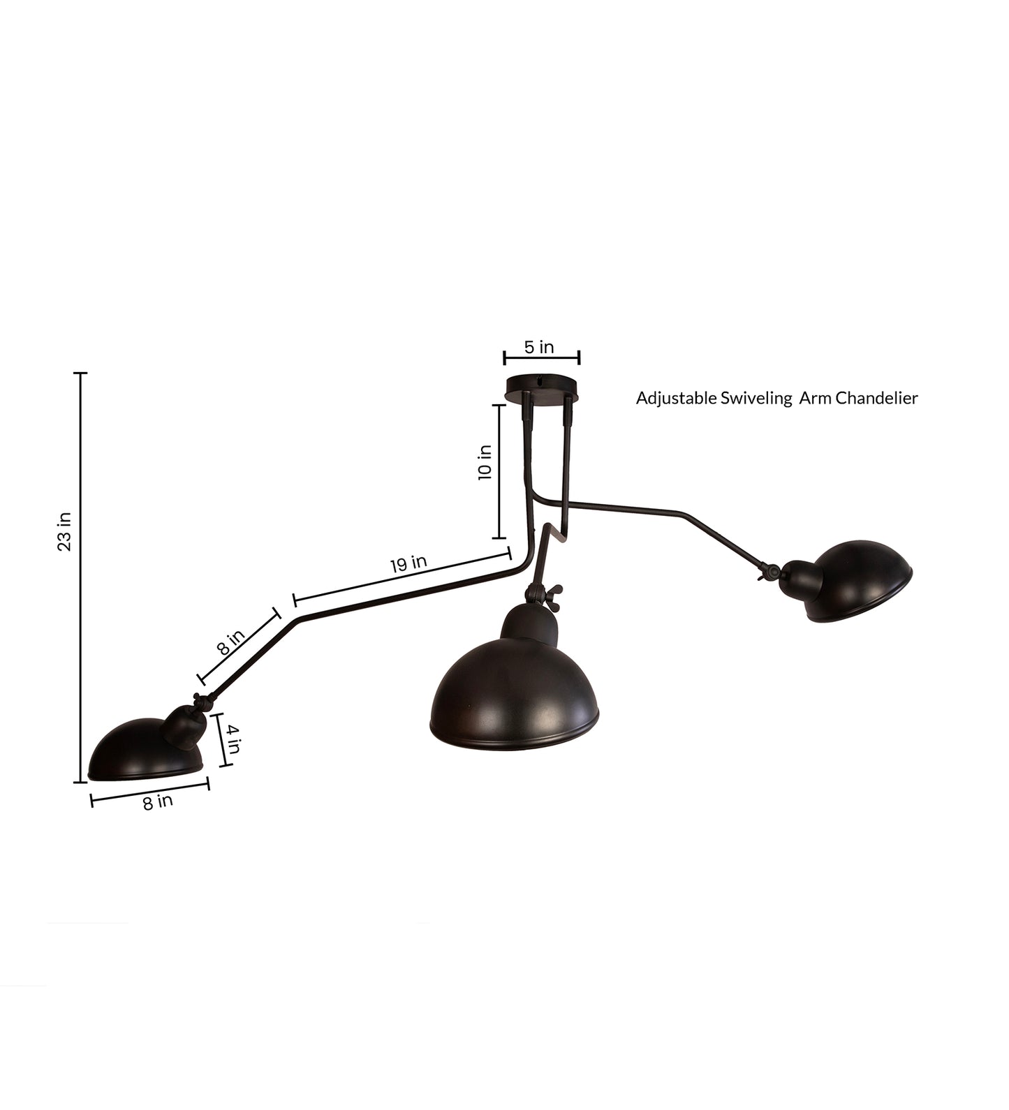 Rotating Arm Chandelier