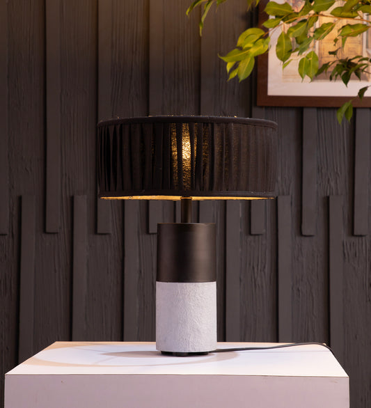 Concrete Drum Table Lamp