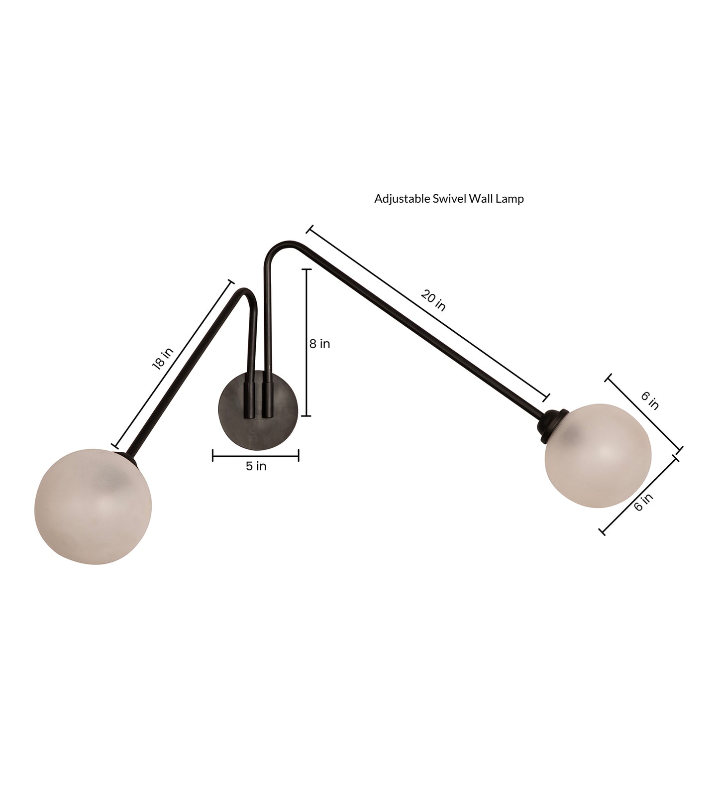 Twin Ball Swivel Wall Sconce