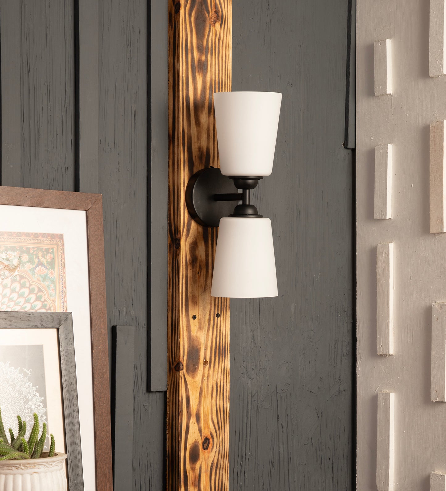 Houghton 2 Glass Wall Light