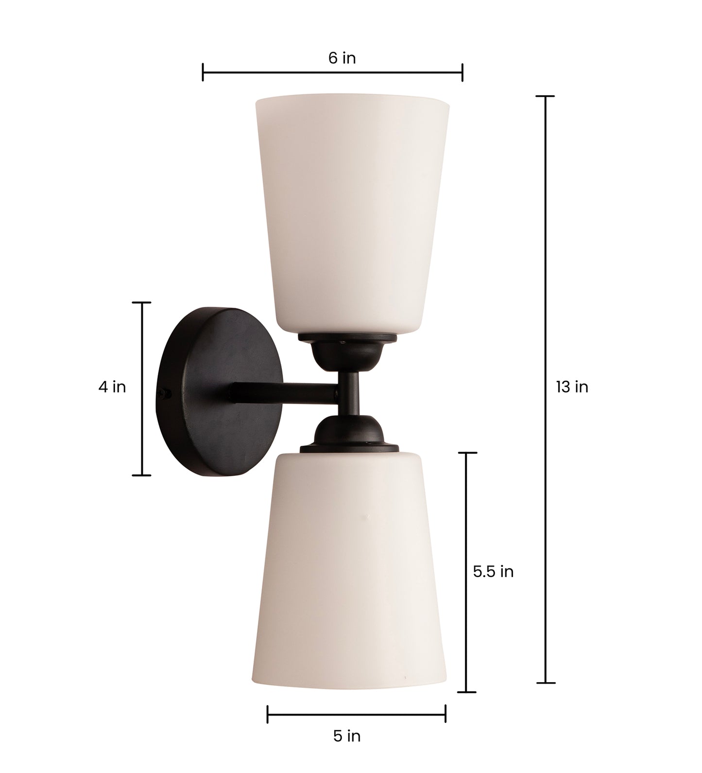 Houghton 2 Glass Wall Light