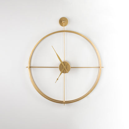 Gold Round Wall Clock