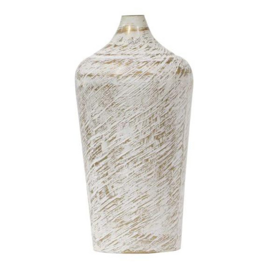 White Vessel Flower Vase